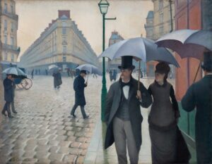 Paris Street Rainy Day by Gustave Caillebotte - Impressionism