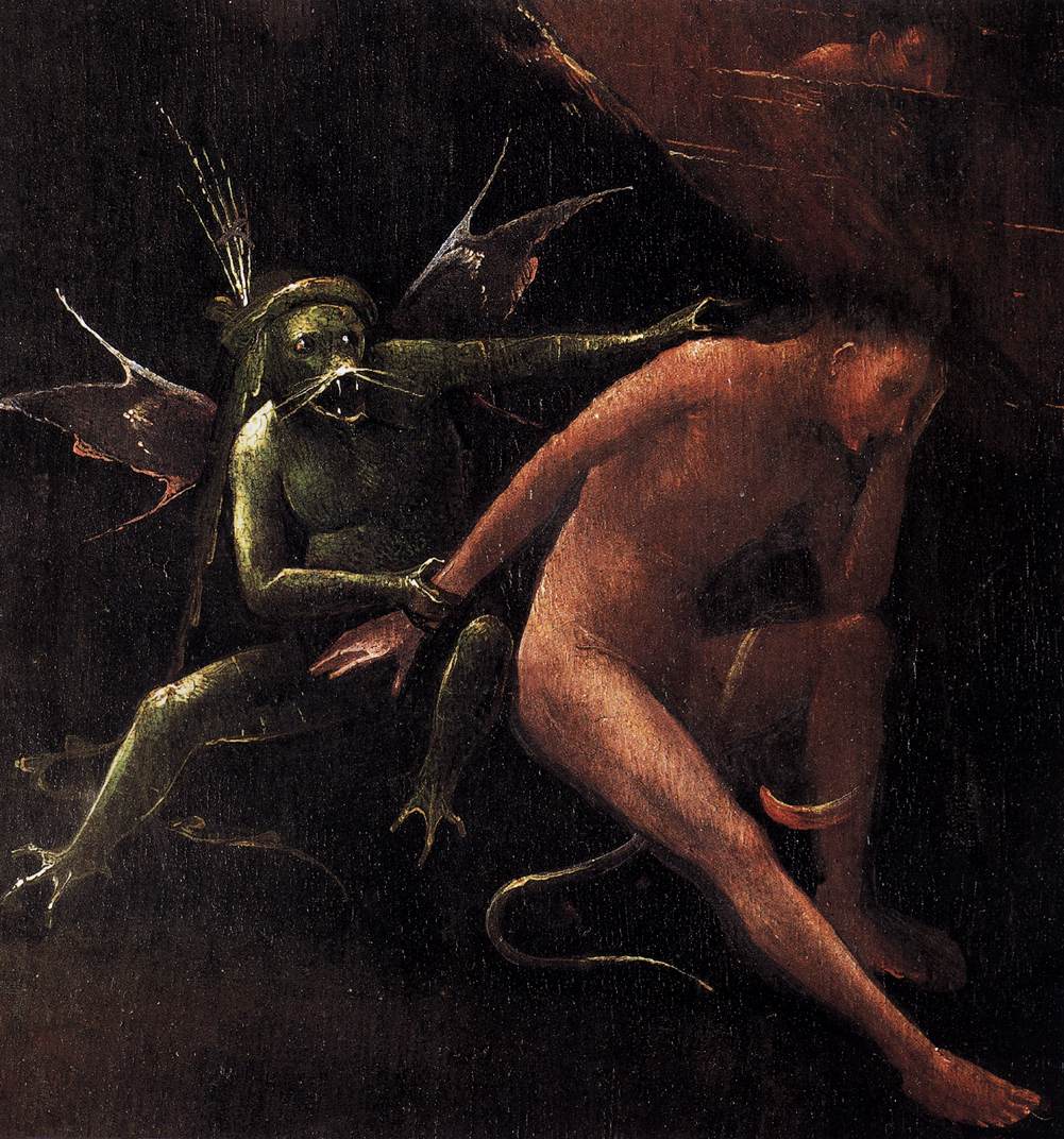 Hell (detail) 1500-04 by Bosch -- Renaissance