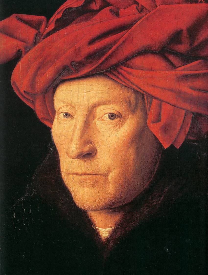 Man in Turban (detail) 1433 by Jan van Eyck --- Renaissance