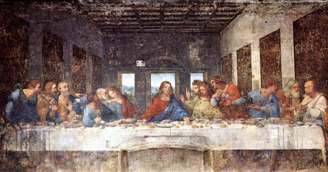 The Last Supper 1498 by Leonardo Da Vinci -- Renaissance