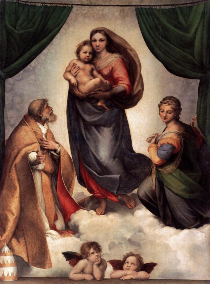 The Sistine Madonna -Madonna Sixtina- by Sanzio Raffaello - Renaissance