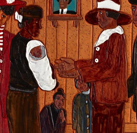 The Beginning 2002 painting by Winfred Rembert